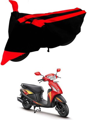 Genipap Two Wheeler Cover for Hero(Pleasure, Black, Red)