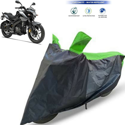 Mdstar Waterproof Two Wheeler Cover for Bajaj(Pulsar NS200 BS6, Green, Black)