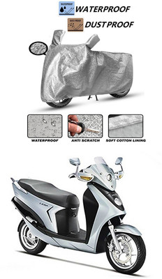 Furious3D Waterproof Two Wheeler Cover for Hero(Leap Hybrid SES, Silver)