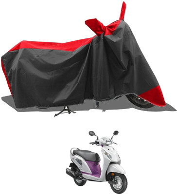 KEDIT Two Wheeler Cover for Honda(Activa i, Red, Black)