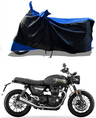 DeepShakshi AUTOMOTIVE Waterproof Two Wheeler Cover for Triumph(Speed Twin BS6, Blue)