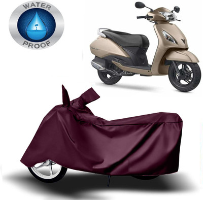 Autoinnovation Two Wheeler Cover for TVS(Jupiter 125, Maroon)