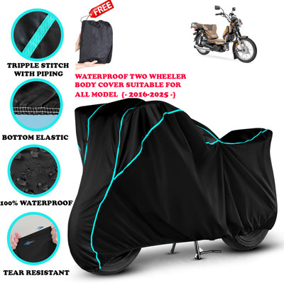 OliverX Waterproof Two Wheeler Cover for TVS(XL 100 Heavy Duty, Black)