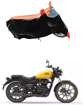 VESMEI Two Wheeler Cover for Royal Enfield(Bullet 350, Orange)