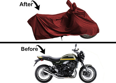Archistylo Waterproof Two Wheeler Cover for Kawasaki(Z900RS, Maroon)