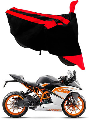 MMSSTAR Waterproof Two Wheeler Cover for KTM(RC 200, Red, Black)