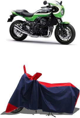 SUGASHRI Waterproof Two Wheeler Cover for Kawasaki(Z900 RS Cafe Racer, Red, Blue)