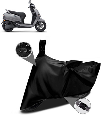 DeepShakshi AUTOMOTIVE Two Wheeler Cover for TVS(iQube Electric, Black)