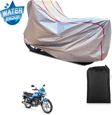 PAGORA Waterproof Two Wheeler Cover for Hero(HF Deluxe, Silver)