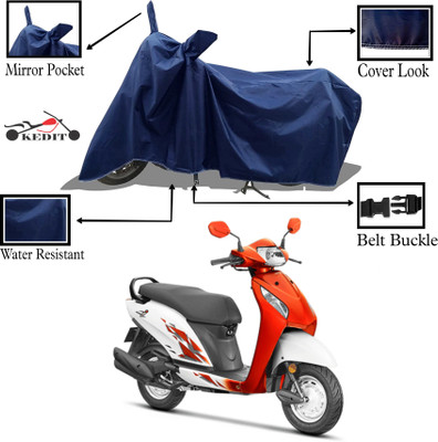KEDIT Two Wheeler Cover for Universal For Bike(Activa i, Blue)