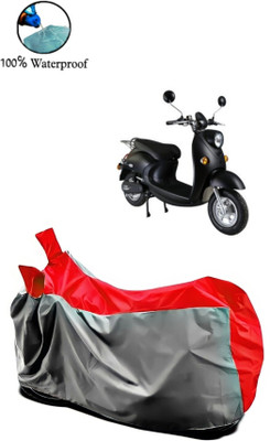 Autofly Waterproof Two Wheeler Cover for Evolet(Polo, Grey, Blue)