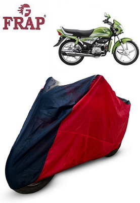 Frap Two Wheeler Cover for Hero(HF Deluxe Eco, Red, Black)