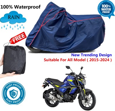 OliverX Waterproof Two Wheeler Cover for Yamaha(FZ V3, Blue, Red)