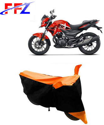 FFZ Waterproof Two Wheeler Cover for Hero(Xtreme 200R, Black, Orange)