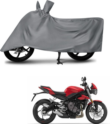 MMSSTAR Waterproof Two Wheeler Cover for Triumph(Street Triple, Grey)