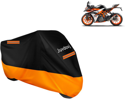 Juvdoxj Waterproof Two Wheeler Cover for KTM(RC 390, Orange)