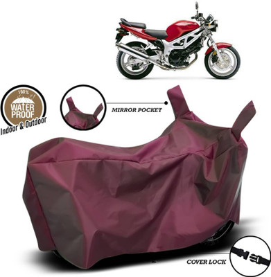 AASHTIK MART Two Wheeler Cover for Suzuki(SV 650, Maroon)