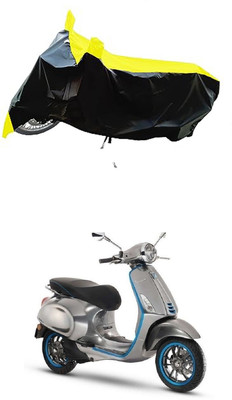 VESMEI Two Wheeler Cover for Vespa(Piaggio Elettrica, Yellow)