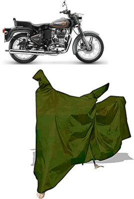 Amexride Two Wheeler Cover for Royal Enfield(Bullet 500, Maroon)