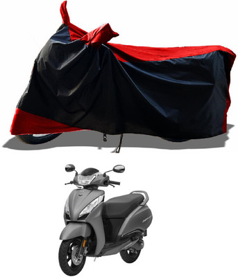 DeepShakshi AUTOMOTIVE Waterproof Two Wheeler Cover for TVS(ZX 125 BS6, Red)