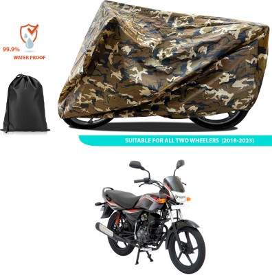 PAGORA Waterproof Two Wheeler Cover for Bajaj(Platina 125, Yellow)