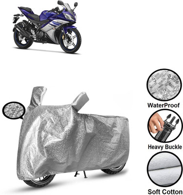 CODOKI Waterproof Two Wheeler Cover for Yamaha(YZF-R15 V2, Silver)