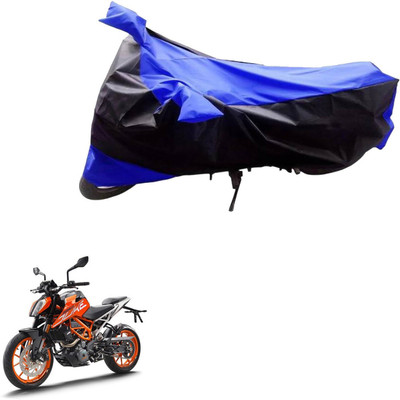 Mdstar Waterproof Two Wheeler Cover for KTM(Duke 390, Black, Blue)