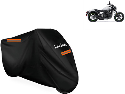 Juvdoxj Waterproof Two Wheeler Cover for Kawasaki(Vulcan S, Black)