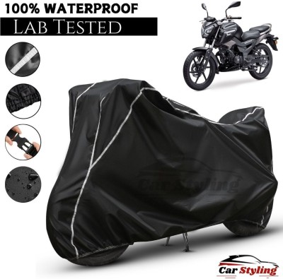 Car Styling Waterproof Two Wheeler Cover for TVS(Raider, Black, White)