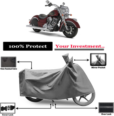 Amexride Two Wheeler Cover for Indian(Chief Classic, Grey)