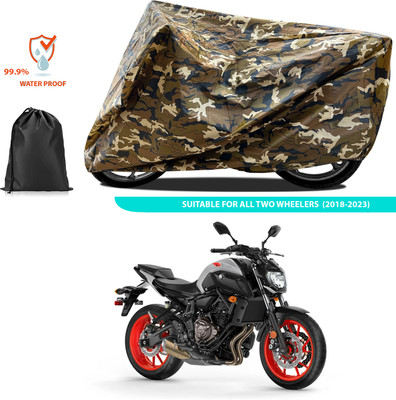 PAGORA Waterproof Two Wheeler Cover for Yamaha(MT 07, Yellow)