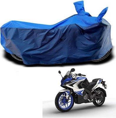 DeepShakshi AUTOMOTIVE Waterproof Two Wheeler Cover for Bajaj(Pulsar RS 200, Blue)