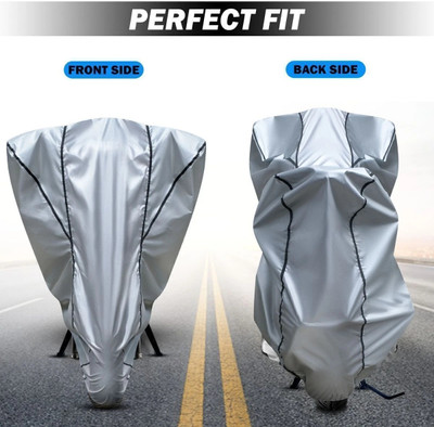OliverX Waterproof Two Wheeler Cover for Bajaj(Dominar, Silver)