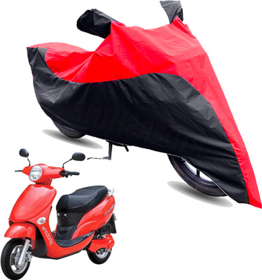 FurniGully Two Wheeler Cover for Hero(Electric Photon, Red, Black)