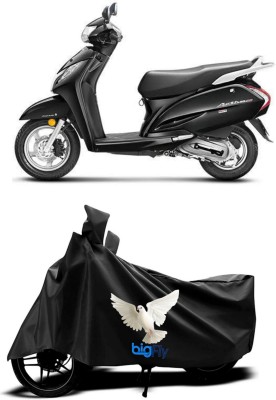 Big fly Two Wheeler Cover for Honda(Activa 125, Black)