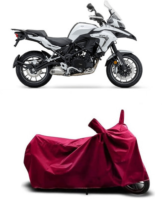 Coxtor Waterproof Two Wheeler Cover for Benelli(TRK 502, Maroon)