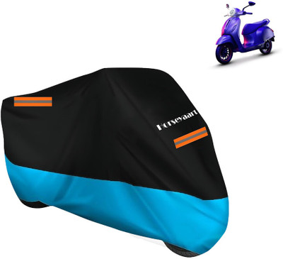 Horseyaart Waterproof Two Wheeler Cover for Bajaj(Urbanite Chetak BS6, Blue)