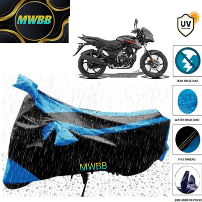 MWBB Waterproof Two Wheeler Cover for Vespa(Alba, Black)
