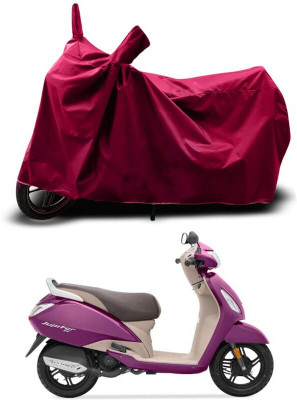 KEDIT Two Wheeler Cover for TVS(Jupiter Grande, Maroon)