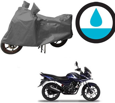 DeepShakshi AUTOMOTIVE Waterproof Two Wheeler Cover for Bajaj(Discover 150 f, Grey)