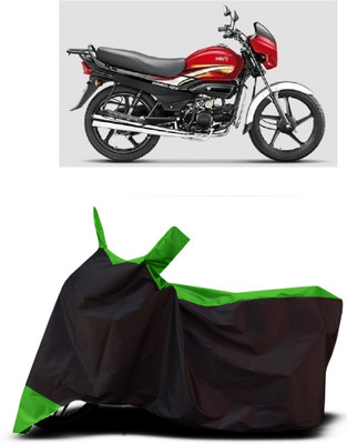 VESMEI Two Wheeler Cover for Hero(HF Dawn BS6, Green)