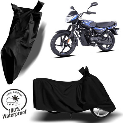 RAAMKM Waterproof Two Wheeler Cover for Hero, Honda, Royal Enfield, TVS(FZ25 BS6, Black)