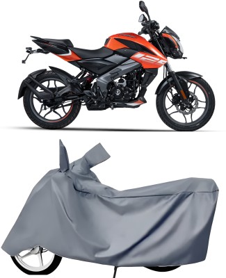 Auto World Waterproof Two Wheeler Cover for Bajaj(Pulsar NS125, Grey)