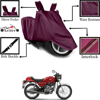 AASHTIK MART Two Wheeler Cover for Hero(Splendor Pro Classic, Maroon)