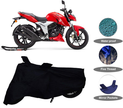 DeepShakshi AUTOMOTIVE Waterproof Two Wheeler Cover for TVS(Apache RTR 160 4V, Blue)