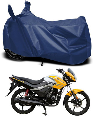 DeepShakshi AUTOMOTIVE Waterproof Two Wheeler Cover for Hero(Passion Plus, Blue)