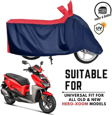 ZAQE Waterproof Two Wheeler Cover for Hero(Scooty, Blue, Red)