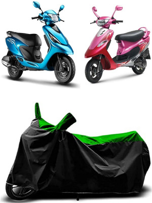 VESMEI Two Wheeler Cover for TVS(Scooty Pep Plus, Green)