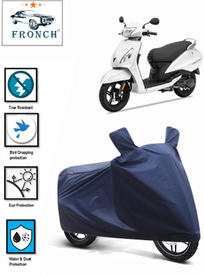 FRONCH Waterproof Two Wheeler Cover for TVS(Jupiter, Blue)