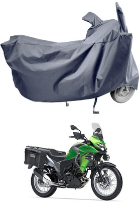 Amexride Two Wheeler Cover for Kawasaki(Versys-X 300, Grey)